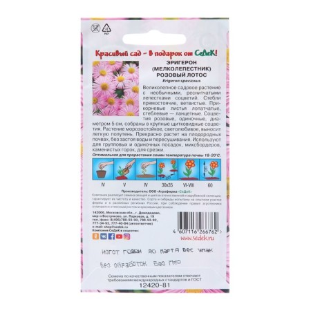 Erigeron flowers, small -player, euro, 0.1 g-1