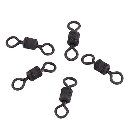 The Namazu Pro Rolling Ribbed Swivel, Brass, Carbon, Test-72 kg, packaging 5 pcs.-2