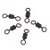 The Namazu Pro Rolling Ribbed Swivel, Brass, Carbon, Test-72 kg, packaging 5 pcs.