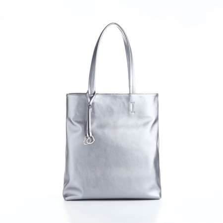 Women's bag with lightning, silver color