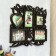 Photo frame-collage "with heart" in 5 photos, wenge (plastic screen)