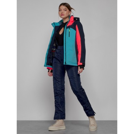 Ski costume female, size 42, dark blue color-13
