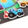 Developing toy "Fun Velcro", Transport, Blue Tractor