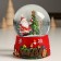Souvenir Polystone Water Ball "Grandfather Moroz hangs a garland on the spruce" 7x8x9 cm