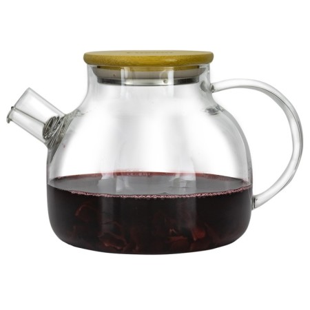 Hot teapot Fusion 02-090-01, filter spring, heat-resistant glass, 900 ml
