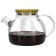 Hot teapot Fusion 02-090-01, filter spring, heat-resistant glass, 900 ml