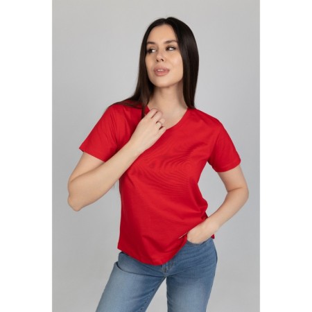 Jumper female ise, size 44 cm, red color