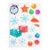 Developing gaming set "New Year in the forest", stickers glow in the dark