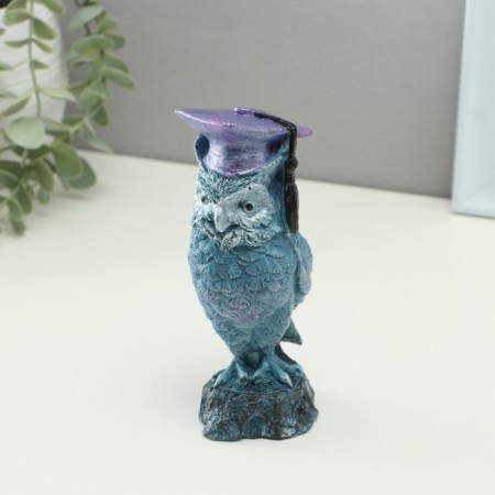 Figure "Wise Eagle" 15x6cm, gray-blue-4
