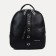 A backpack with a zipper, 4 outer pockets, black color