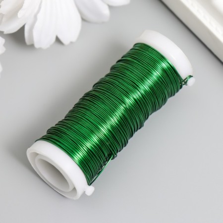 Wire for creativity "green" 30 meters, thickness 0.3 mm 5.5x2.2x2.2 cm-1