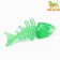 Chewing toy "plankton" Transparent, pp, 12.5 cm, green