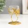 Summary Metal for 1 candle "Butterfly and ring" d = 5 cm gold 6.5x6.5x9.3 cm