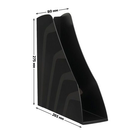 Paper tray Vertical Istanm Vector, black, width 80mm-2