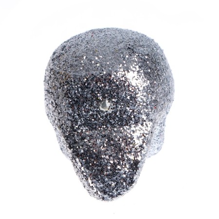 Figure for crafts and decor "Skull", set 6 pcs., Size 1 pcs: 4 × 4.5 × 4.5 cm, silver color-2