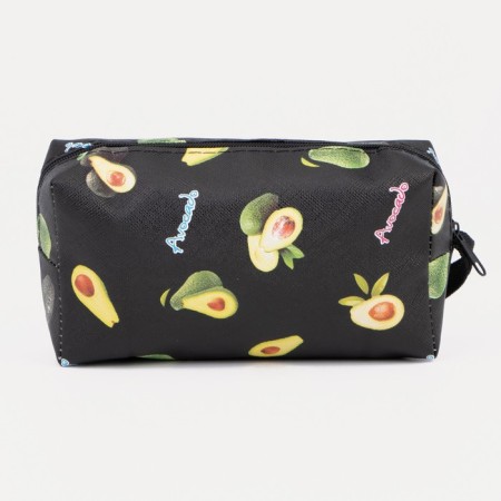 Cosmetic bag with lightning, black color-1