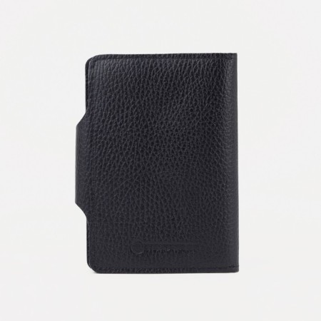Cover for autoDocations and passports, Textura, black color-1