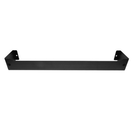 Metal shelf 500x78 mm for storage on a perforated panel, black-4