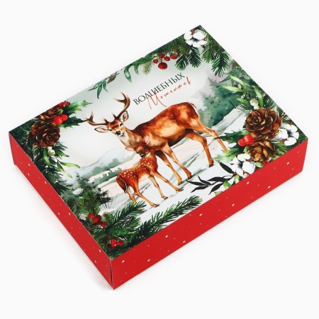 Box for sweets "Fairy Tale in the Forest", 20 x 15 x 5 cm, New Year-1