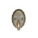 Hook furniture tundra TKO018, one -rod, old bronze