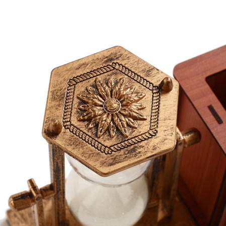 Sanding clock "Selin", souvenir, organizer for the office, 15.5 x 6.4 x 12 cm-4