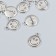 Decor for creativity Metal "Smile - Smile" silver 1.5x1.2 cm