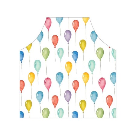 Apron kitchen with a photo print "Balls fly into the sky", adjustable, size OS-2