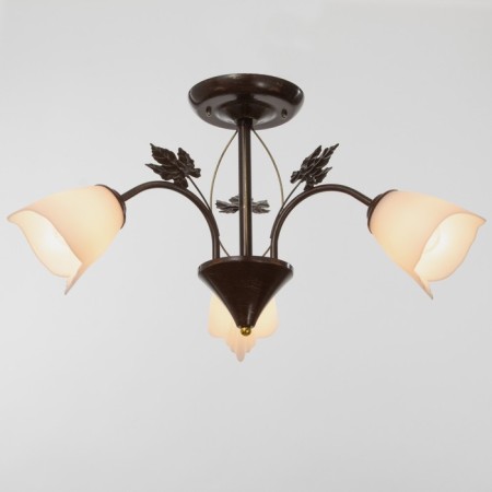 Susana chandelier 3x15W E27 brown/gold 53x53x32cm Bayerlux-1