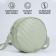 Women's Bag -round artificial leather, 18x18 cm, pistachio color