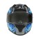 The helmet integral with two visors, size XXL (61), BLD-M67E model, black and blue