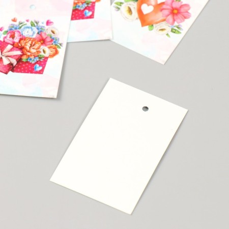 Cardboard "Flowers 14" set 10 pcs (5 types) 4x6 cm-3