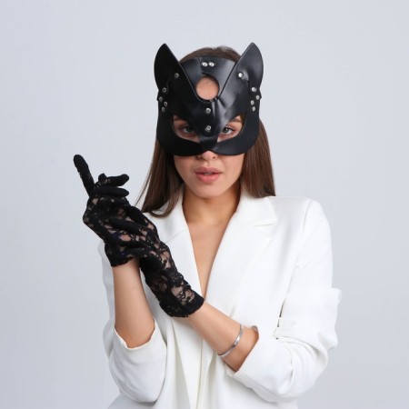 Carnival set "Let's play?" (mask+gloves)-1