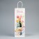 Gift package for a bottle, packaging, "great mood", white craft, 13 x 36 x 10