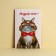 Postcard "Congratulations", good cat, 12 × 18 cm