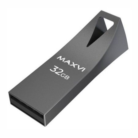 USB flash drive 32 GB MaxVi MK2 Dark Grey Monolith, Metal / FD32GBUSB20C10MK2-2