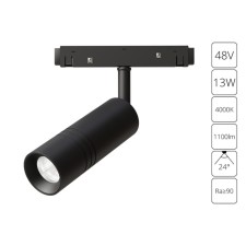 Магнитный трековый светильник Arte Lamp Expert A5721PL-1BK, LED, 13 Вт, 14.6х13х19 см, 1100 Лм, чёрный