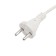 Extension cord Proconnect Standard 3 Nest, 5 m, 2x0.75 mm², b/s, white