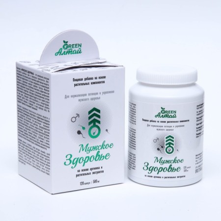 Male health "for normalization of potency", 120 capsules of 0.5 g
