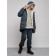 Winter male park, size 54, dark gray color