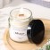 Aromatic candle made of soy wax in a bank, 150 g, fresh cucumber