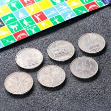 Album of collectible coins 