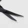 Scissors are manicure, wide, bent, 10 cm, matte black color