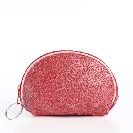 Women's wallet with lightning, red color