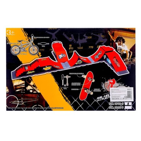 Set of Extrem "Skate Park", a fingerboard with a springboard-9