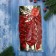 Jewelry decoration "Bow - Shine" (set 12 pcs) 4.5x5.5 cm, red