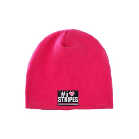 Set cap and snood for a girl, size 46, Fuchsia color-4