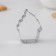 A set of forms for cutting the cookies of the share “Man, cupcake, bell, Christmas tree”, 4 pcs