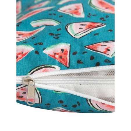 Pillow orthopedic roller with buckwheat luster, size 20x50 cm, watermelon, blue color-3