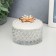 Casket glass, ceramics "Golden Flower" 6.5x8.5x8.5 cm
