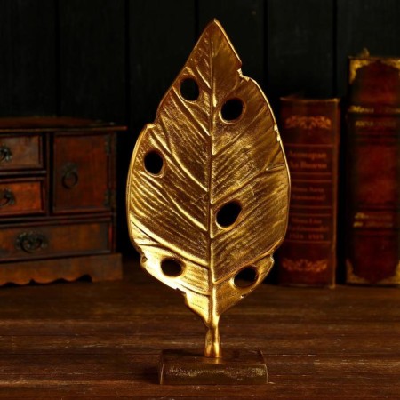 Souvenir "Leaf" aluminum 16x8x35 cm